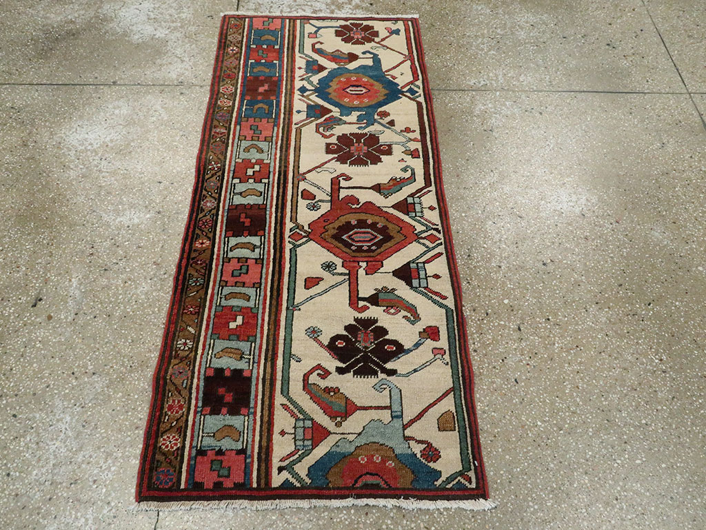 Antique Persian Serapi Wagireh Sampler Rug, No.28230 - Galerie Shabab