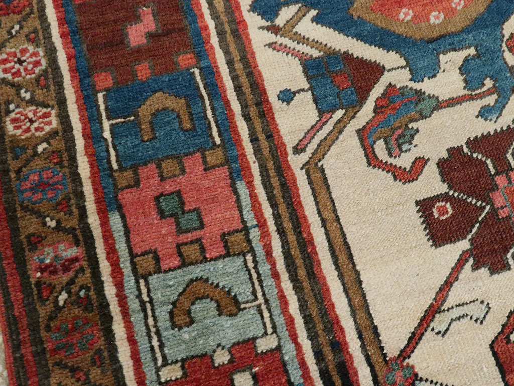 Antique Persian Serapi Wagireh Sampler Rug, No.28230 - Galerie Shabab