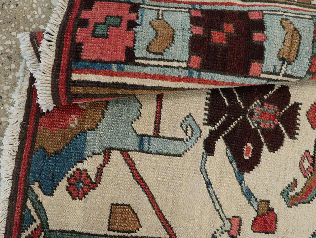 Antique Persian Serapi Wagireh Sampler Rug, No.28230 - Galerie Shabab