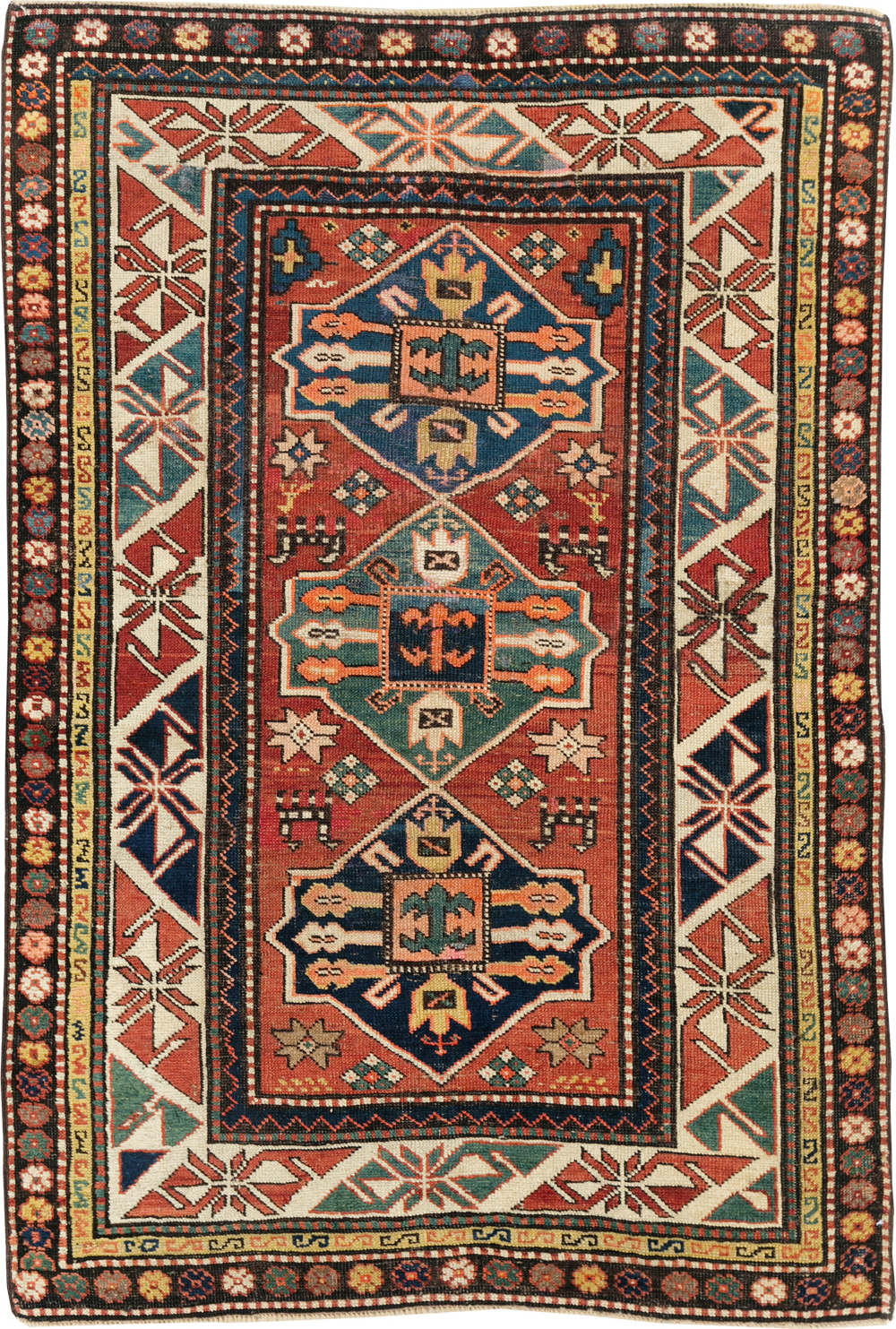 Antique Caucasian Kazak Rug, No.28233 - Galerie Shabab
