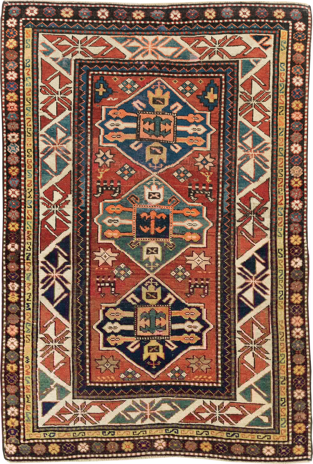 Antique Caucasian Kazak Rug, No.28233 - Galerie Shabab
