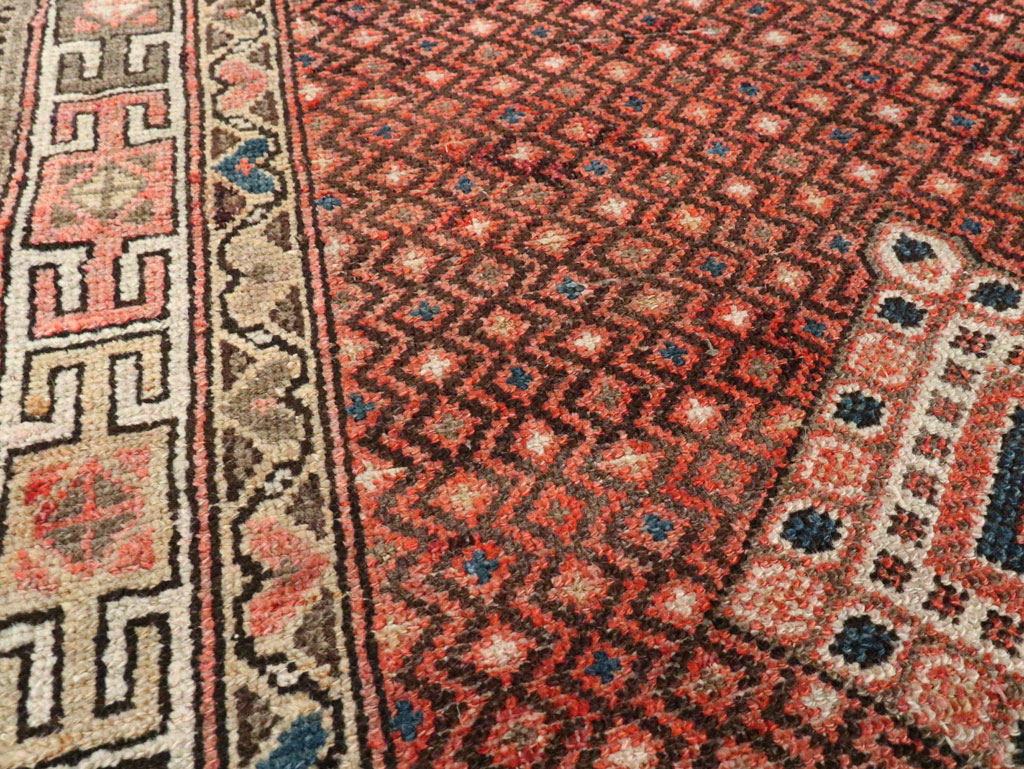 Antique Persian Malayer Throw Rug, No.28234 - Galerie Shabab