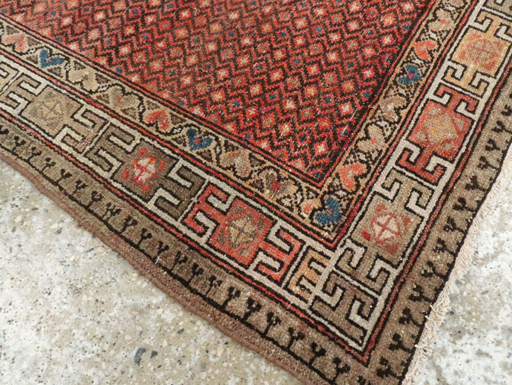 Antique Persian Malayer Throw Rug, No.28234 - Galerie Shabab