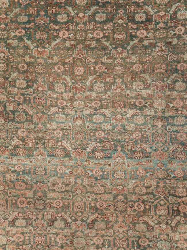 Antique Persian Bidjar Square Room Size Carpet, No.28237 - Galerie Shabab