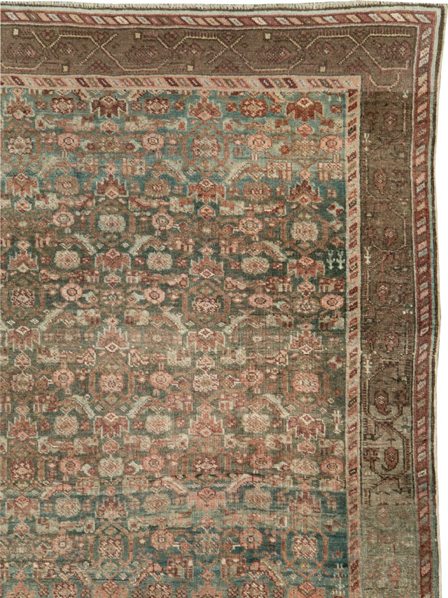 Antique Persian Bidjar Square Room Size Carpet, No.28237 - Galerie Shabab
