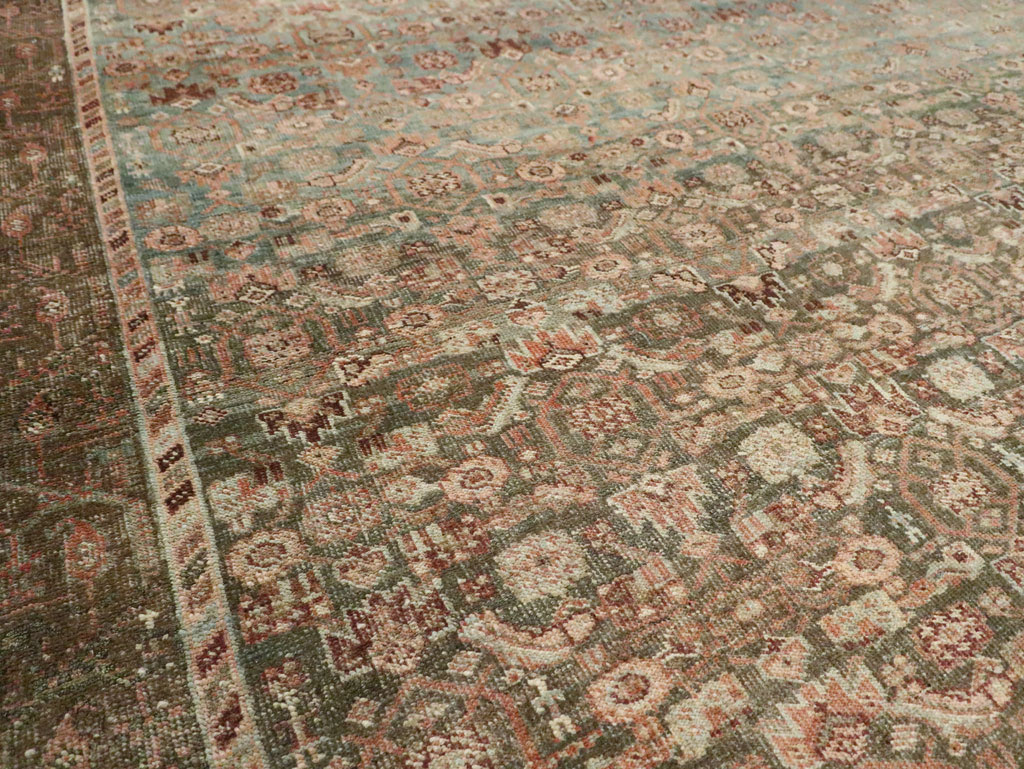 Antique Persian Bidjar Square Room Size Carpet, No.28237 - Galerie Shabab