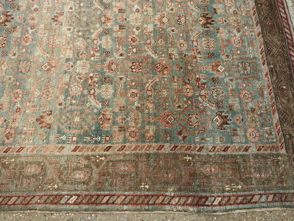 Antique Persian Bidjar Square Room Size Carpet, No.28237 - Galerie Shabab