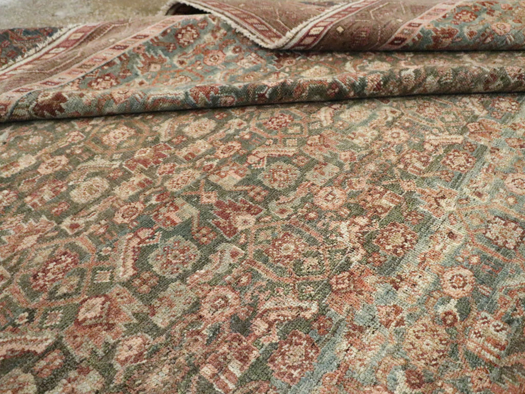 Antique Persian Bidjar Square Room Size Carpet, No.28237 - Galerie Shabab