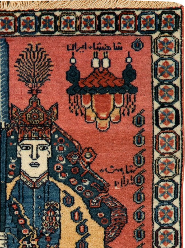 Persian Pictorial Shiraz Rug, No.28241 - Galerie Shabab