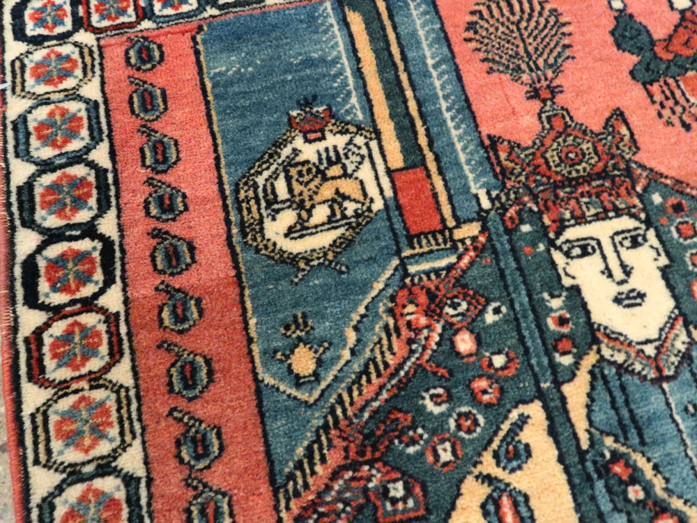 Persian Pictorial Shiraz Rug, No.28241 - Galerie Shabab