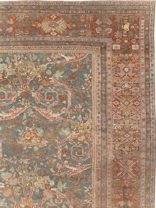 Antique Persian Mahal Oversize Carpet, No.28244 - Galerie Shabab