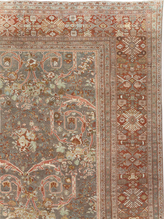 Antique Persian Mahal Oversize Carpet, No.28244 - Galerie Shabab