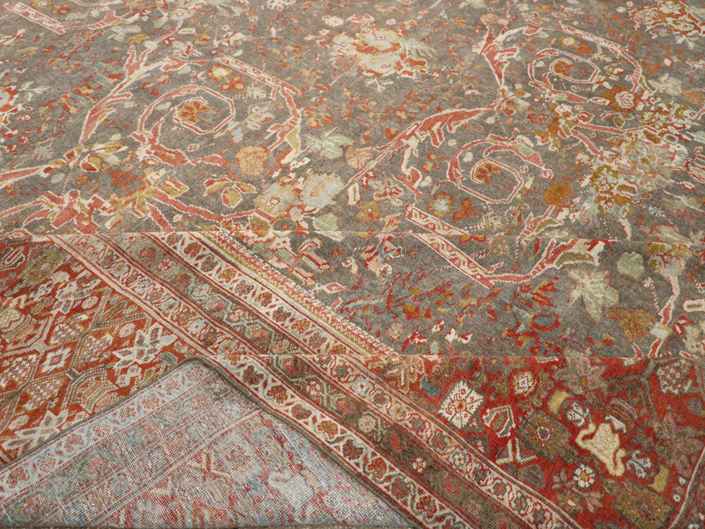 Antique Persian Mahal Oversize Carpet, No.28244 - Galerie Shabab