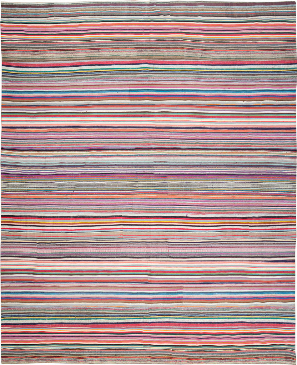 Modern Turkish Flatweave Rug, No.28249 - Galerie Shabab