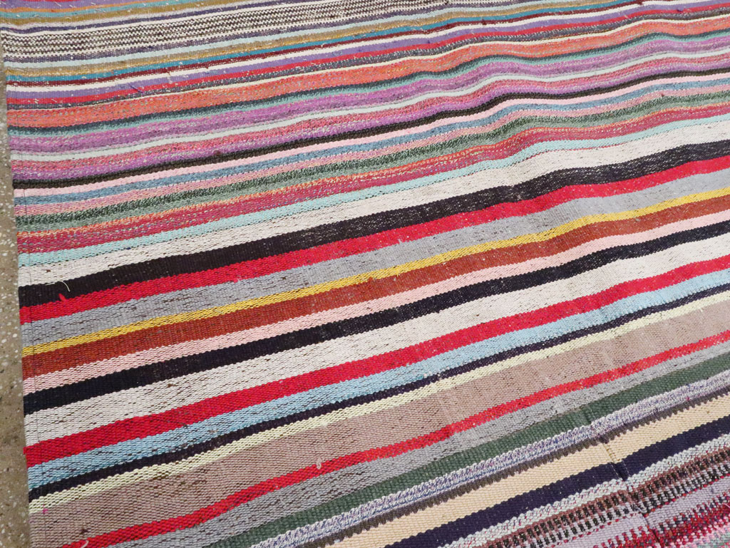 Modern Turkish Flatweave Rug, No.28249 - Galerie Shabab