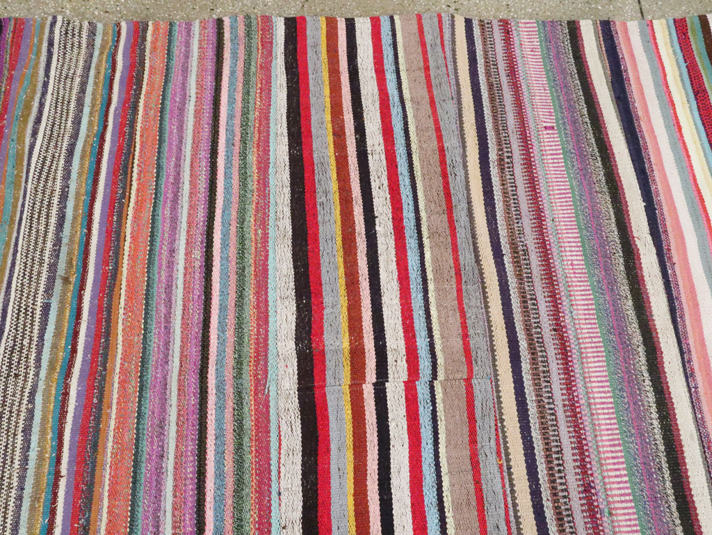 Modern Turkish Flatweave Rug, No.28249 - Galerie Shabab