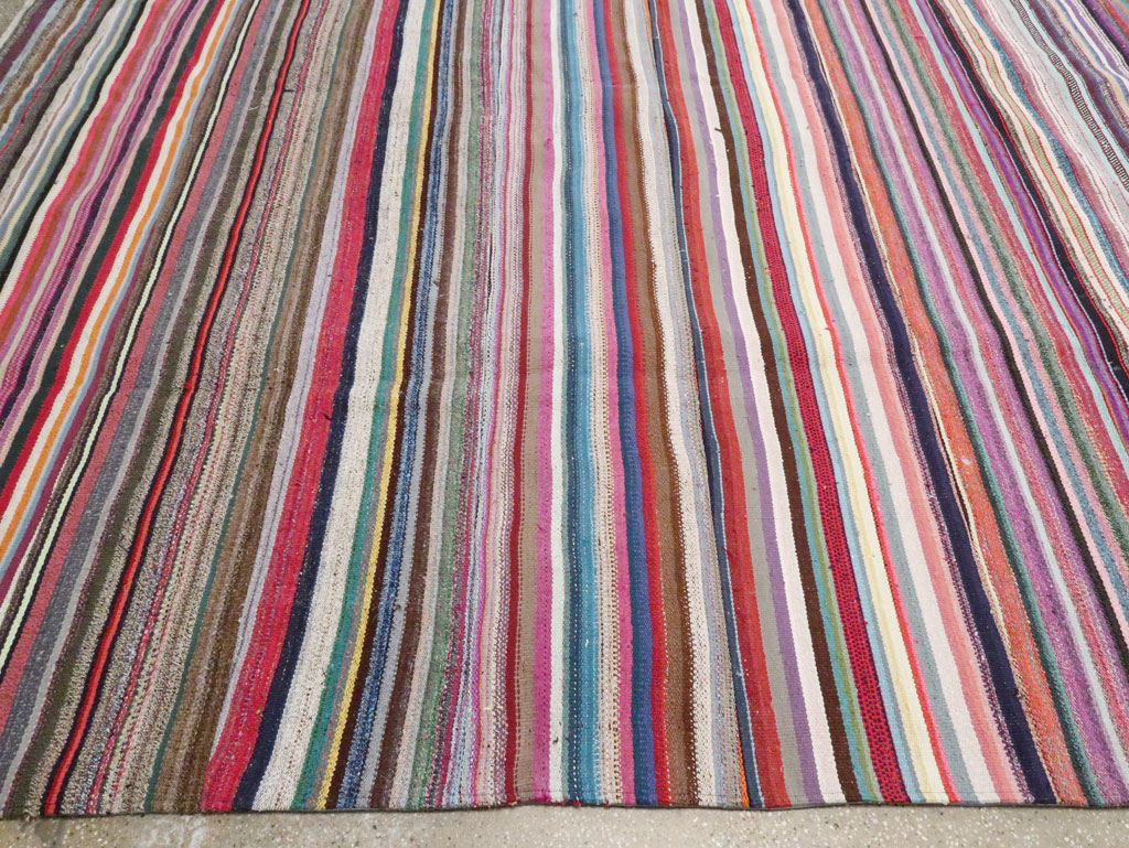 Modern Turkish Flatweave Rug, No.28249 - Galerie Shabab