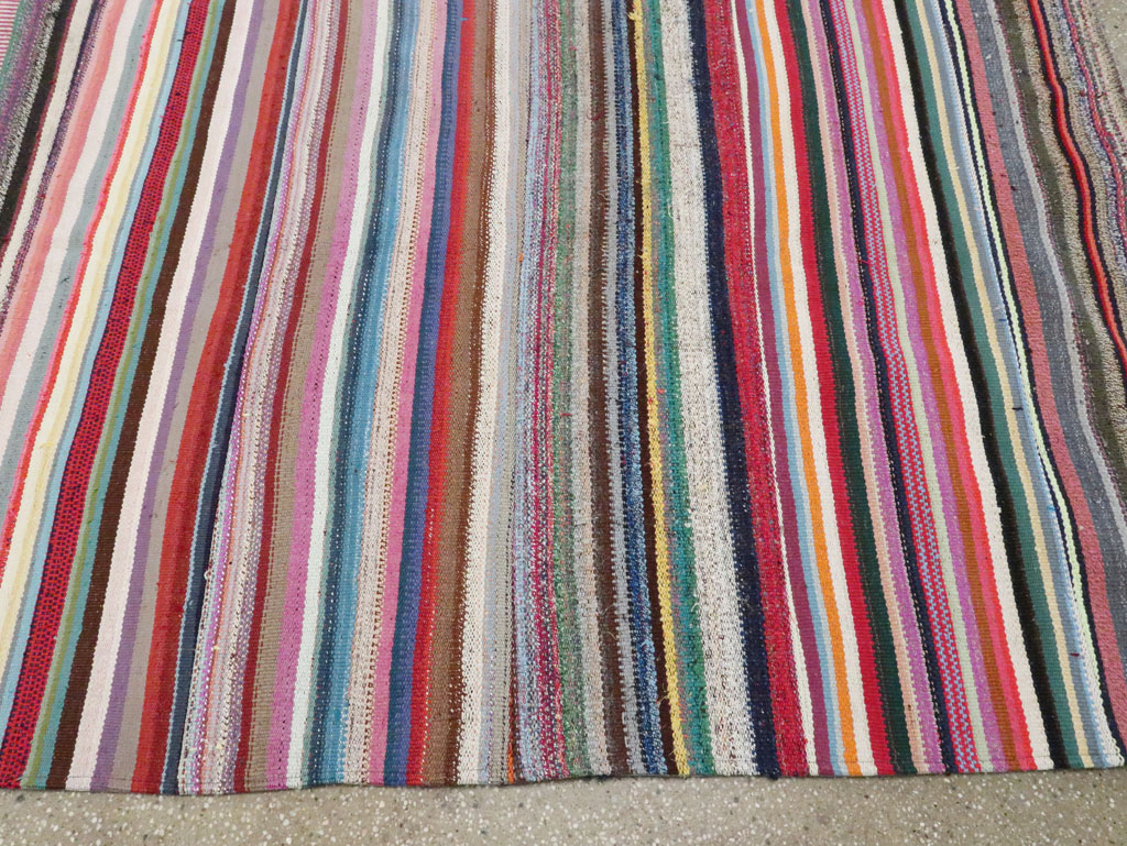 Modern Turkish Flatweave Rug, No.28249 - Galerie Shabab