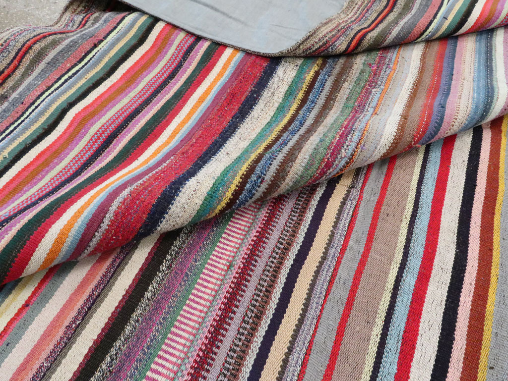 Modern Turkish Flatweave Rug, No.28249 - Galerie Shabab