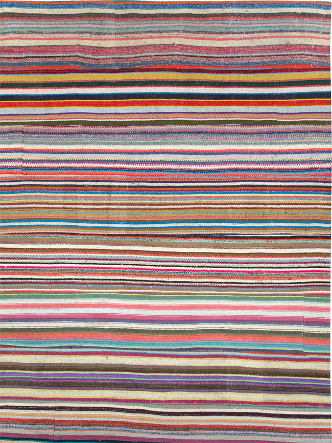 Vintage Turkish Flatweave Kilim , No.28251 - Galerie Shabab