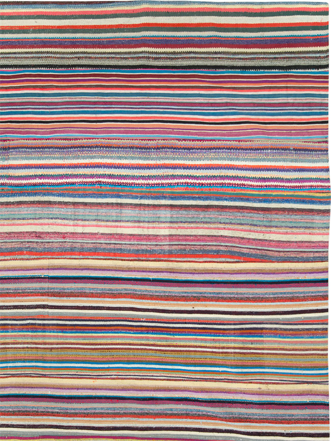Vintage Turkish Flatweave Kilim , No.28251 - Galerie Shabab