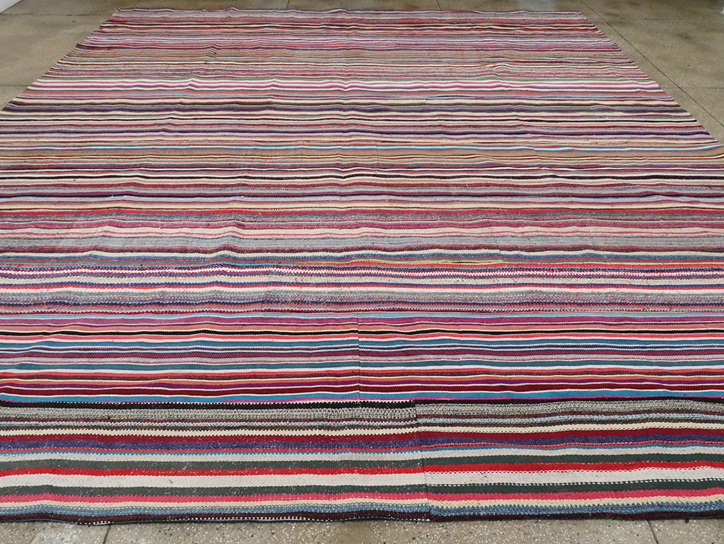 Vintage Turkish Flatweave Kilim , No.28251 - Galerie Shabab