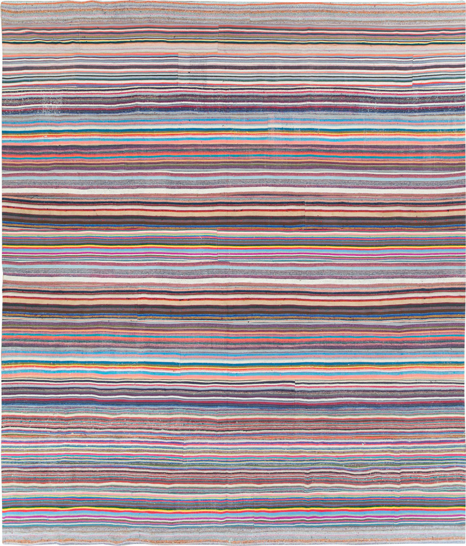 Vintage Turkish Flatweave Kilim , No.28252 - Galerie Shabab