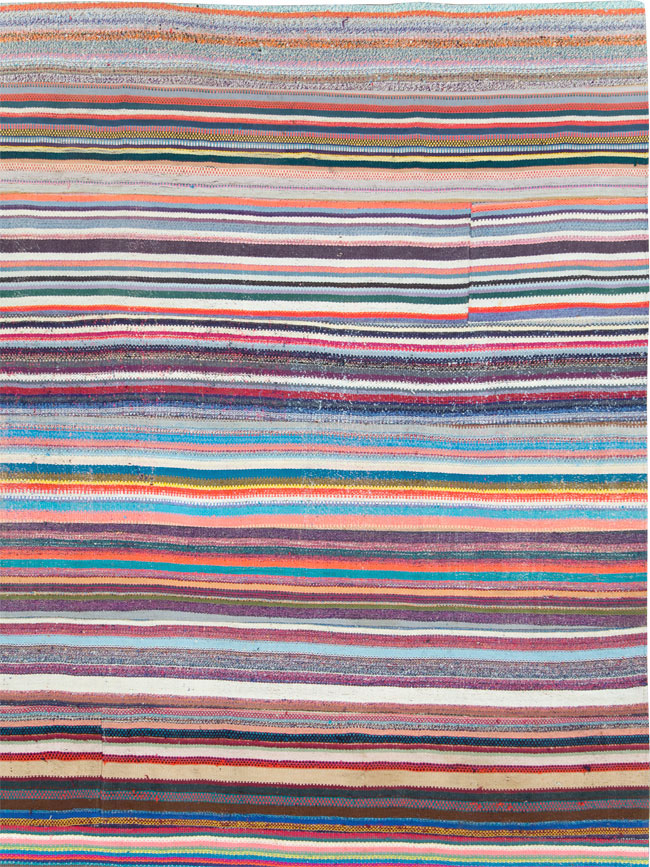 Vintage Turkish Flatweave Kilim , No.28252 - Galerie Shabab