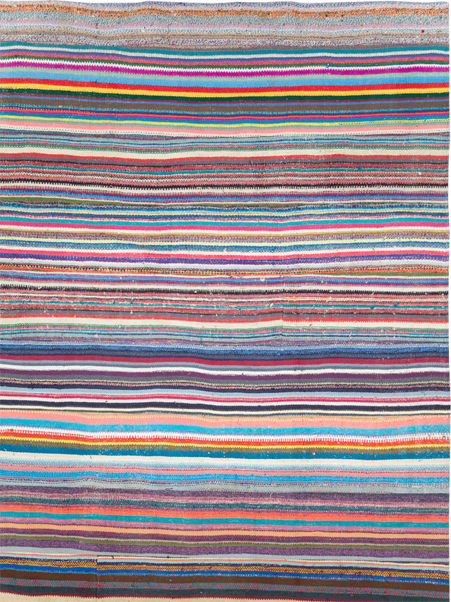 Vintage Turkish Flatweave Kilim , No.28252 - Galerie Shabab