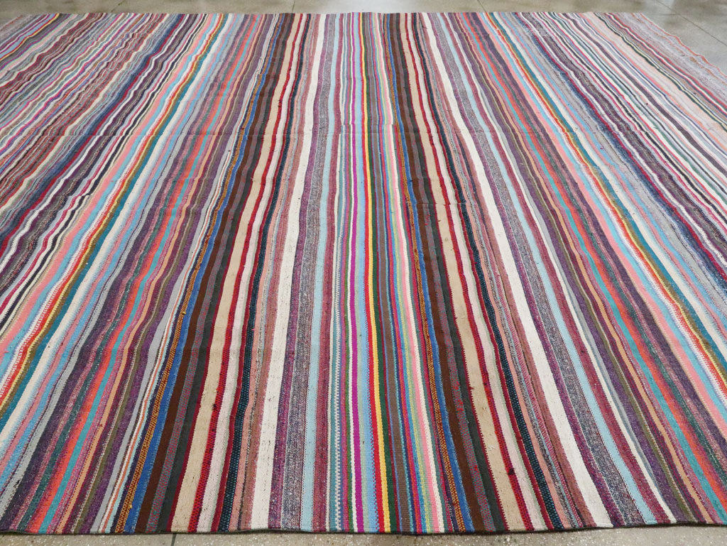 Vintage Turkish Flatweave Kilim , No.28252 - Galerie Shabab