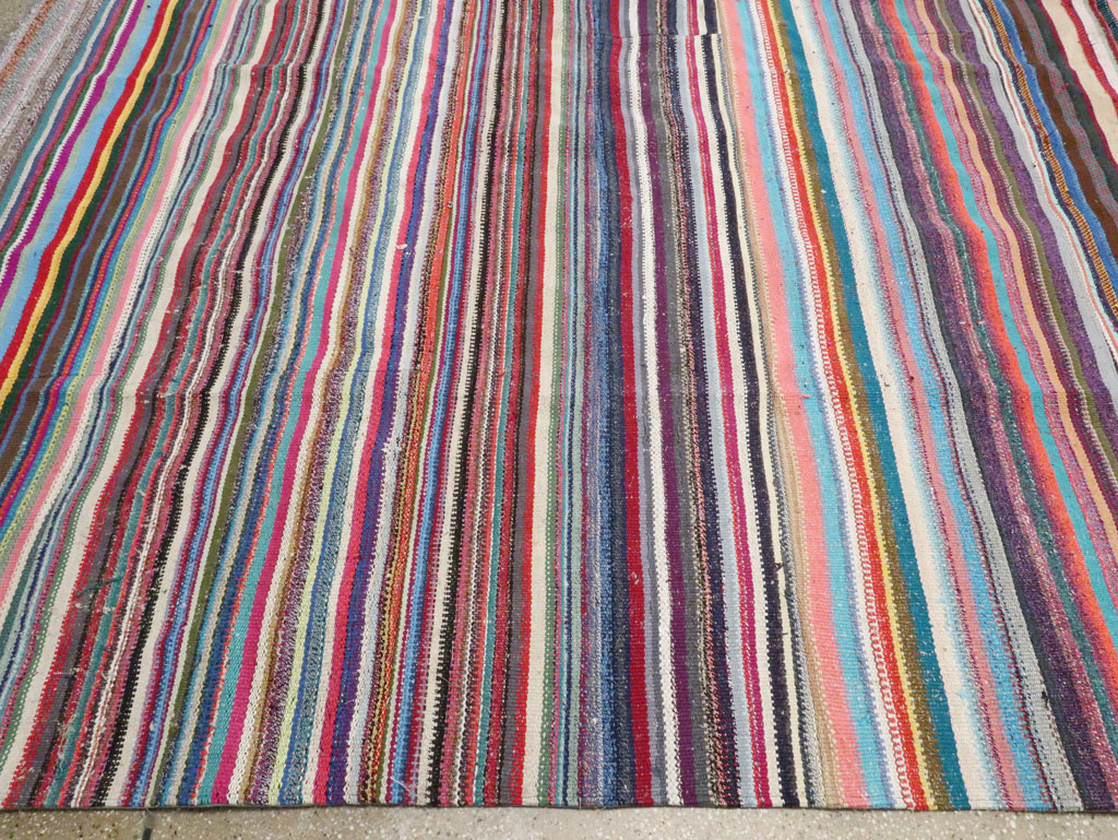 Vintage Turkish Flatweave Kilim , No.28252 - Galerie Shabab