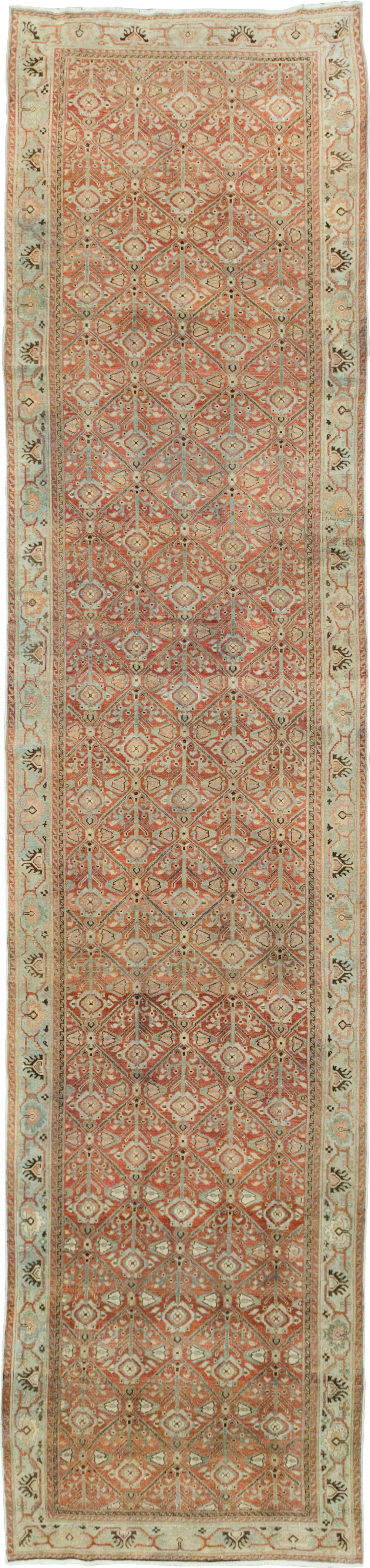 Antique Persian Malayer Wide Gallery Runner, No.28258 - Galerie Shabab