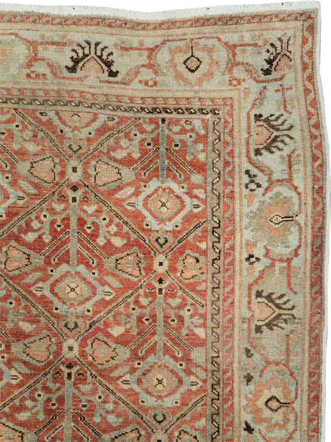 Antique Persian Malayer Wide Gallery Runner, No.28258 - Galerie Shabab