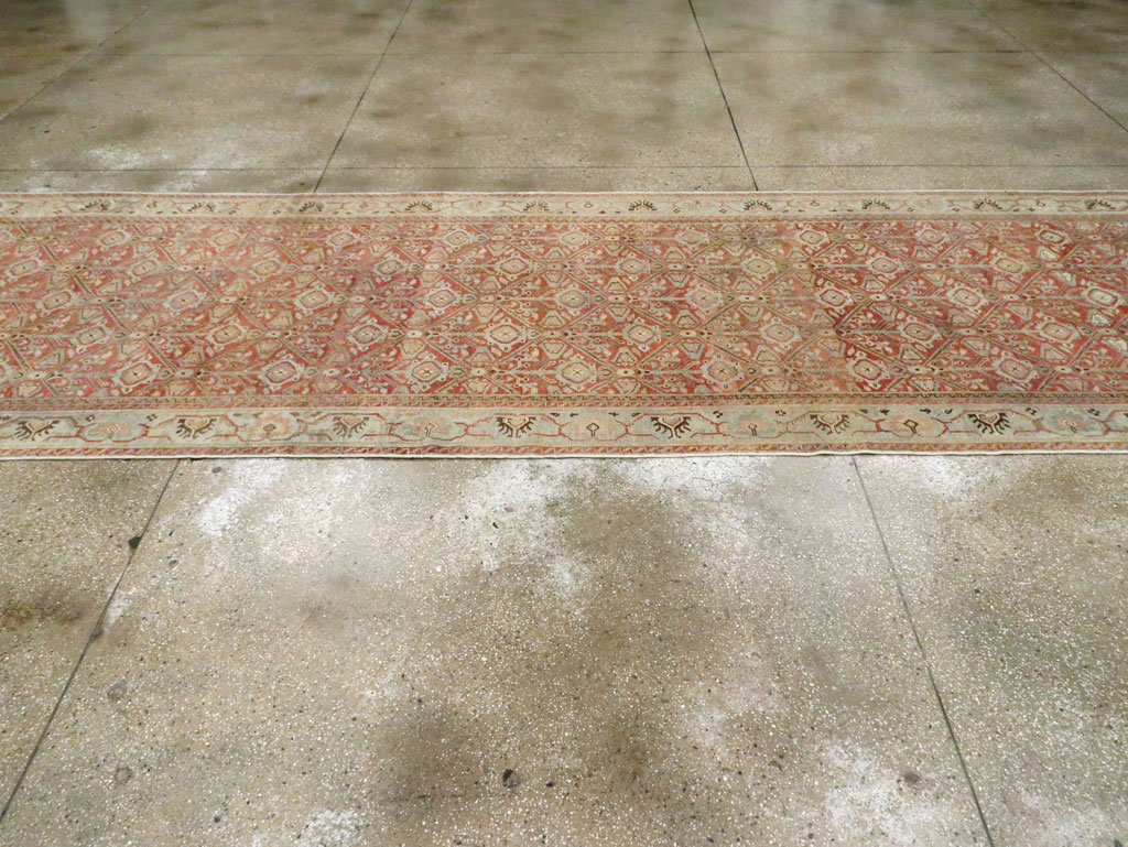 Antique Persian Malayer Wide Gallery Runner, No.28258 - Galerie Shabab