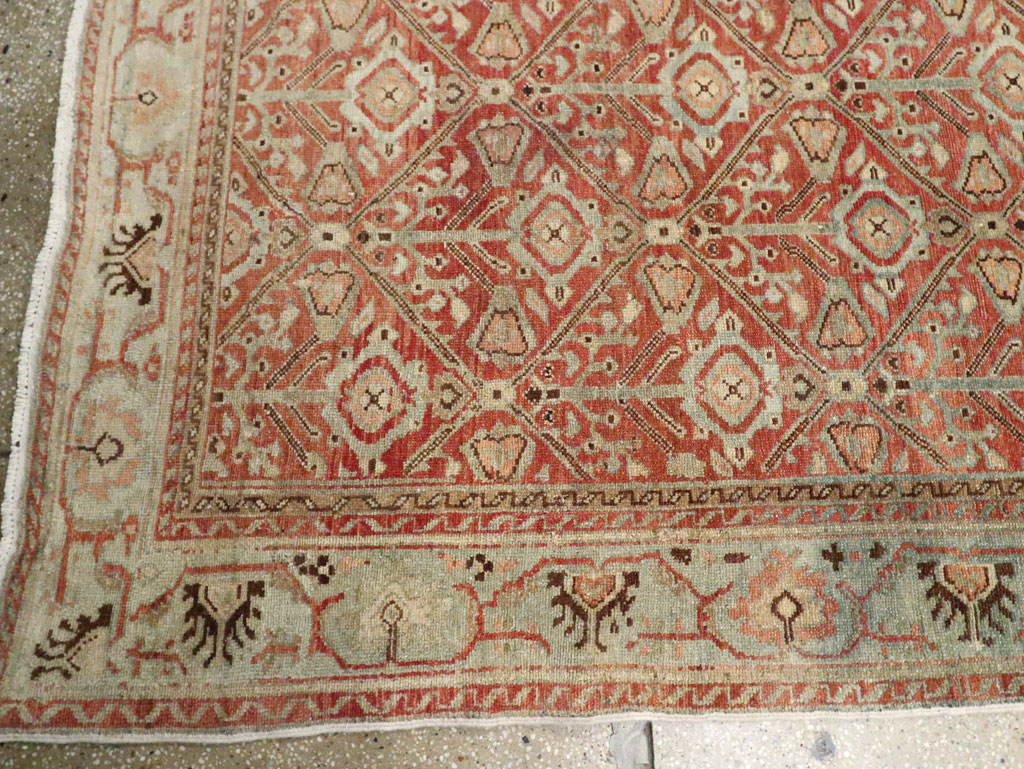 Antique Persian Malayer Wide Gallery Runner, No.28258 - Galerie Shabab