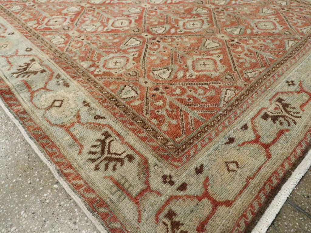 Antique Persian Malayer Wide Gallery Runner, No.28258 - Galerie Shabab