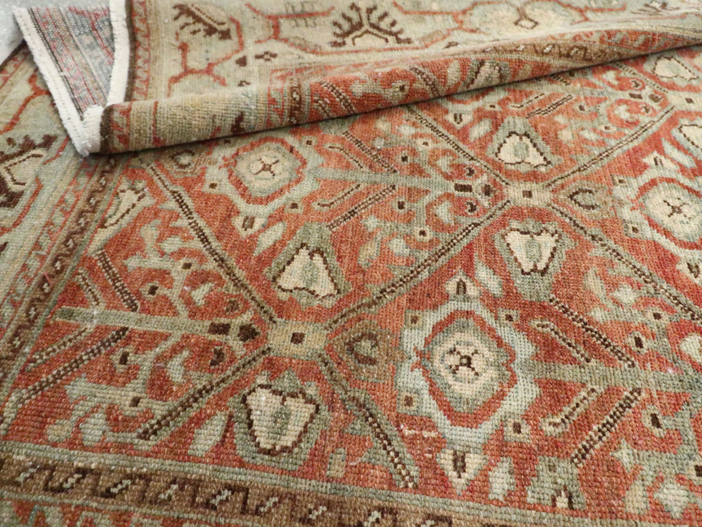 Antique Persian Malayer Wide Gallery Runner, No.28258 - Galerie Shabab