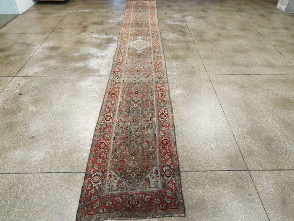 Antique Persian Bidjar Long Runner, No.28260 - Galerie Shabab