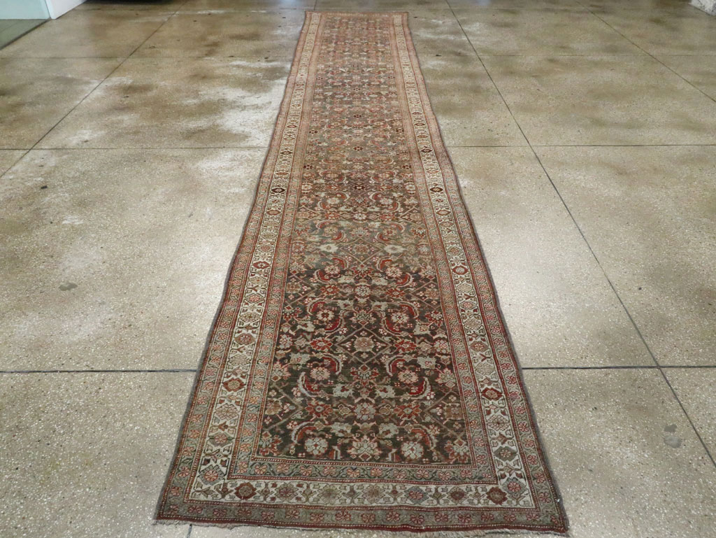 Antique Persian Bidjar Runner, No.28261 - Galerie Shabab