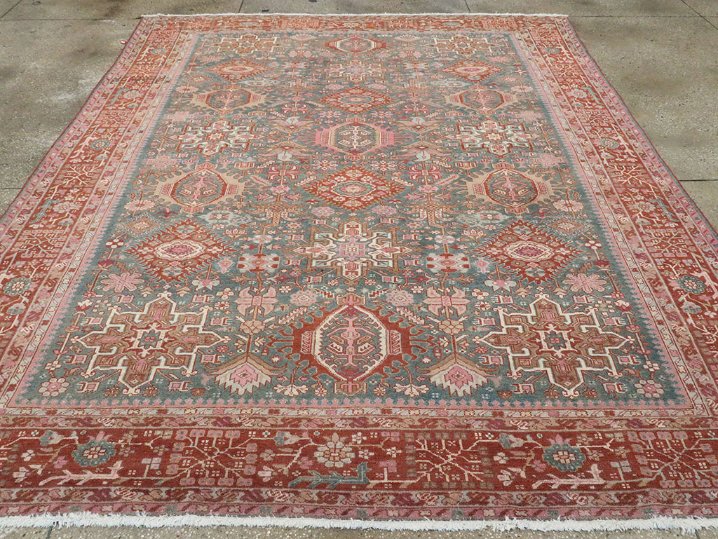 Vintage Persian Karajeh Room Size Carpet, No.28262 - Galerie Shabab