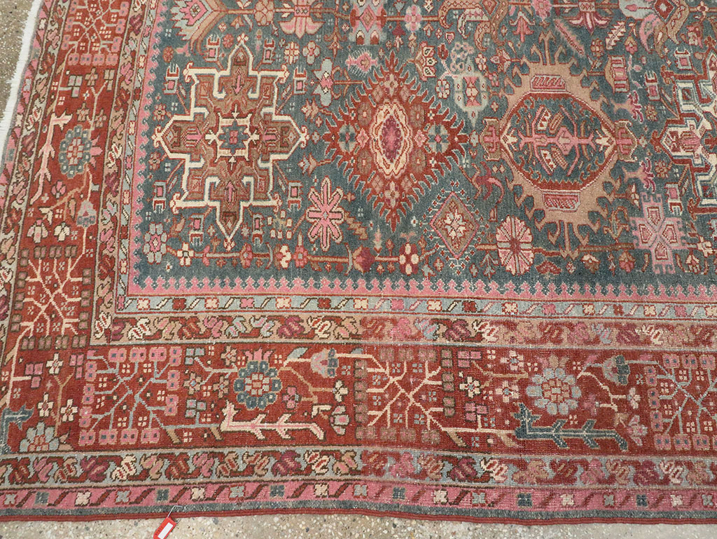 Vintage Persian Karajeh Room Size Carpet, No.28262 - Galerie Shabab