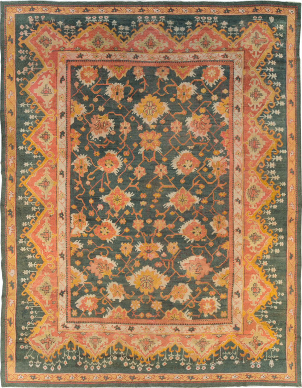 Antique Turkish Oushak Carpet, No.28266 - Galerie Shabab