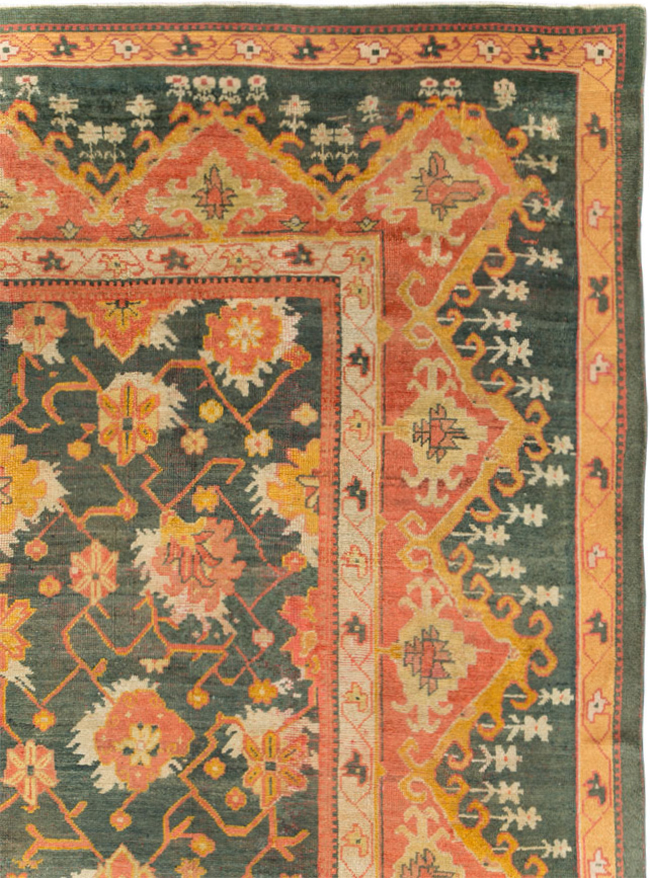 Antique Turkish Oushak Carpet, No.28266 - Galerie Shabab