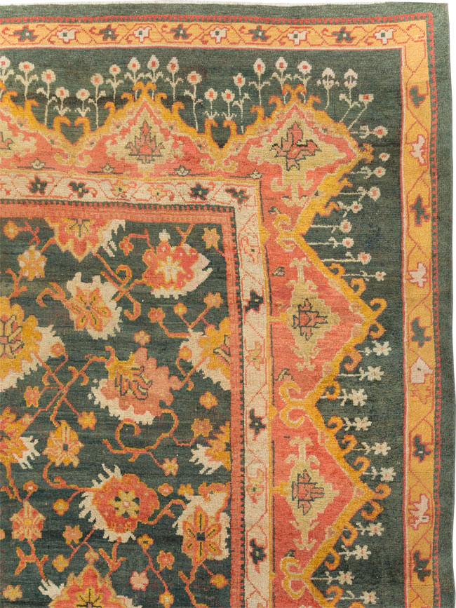 Antique Turkish Oushak Carpet, No.28266 - Galerie Shabab