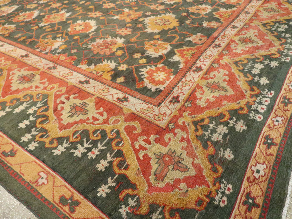 Antique Turkish Oushak Carpet, No.28266 - Galerie Shabab