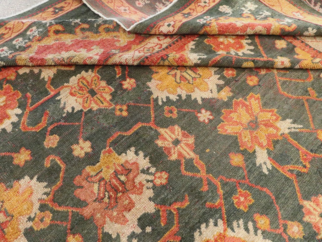 Antique Turkish Oushak Carpet, No.28266 - Galerie Shabab