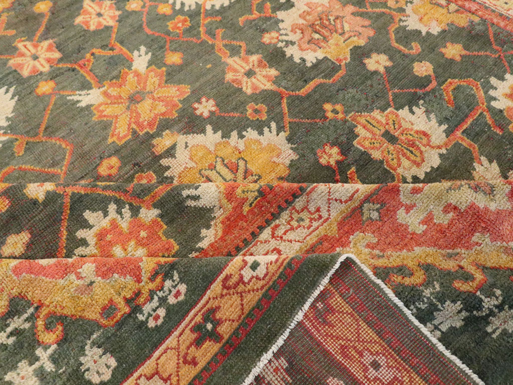 Antique Turkish Oushak Carpet, No.28266 - Galerie Shabab