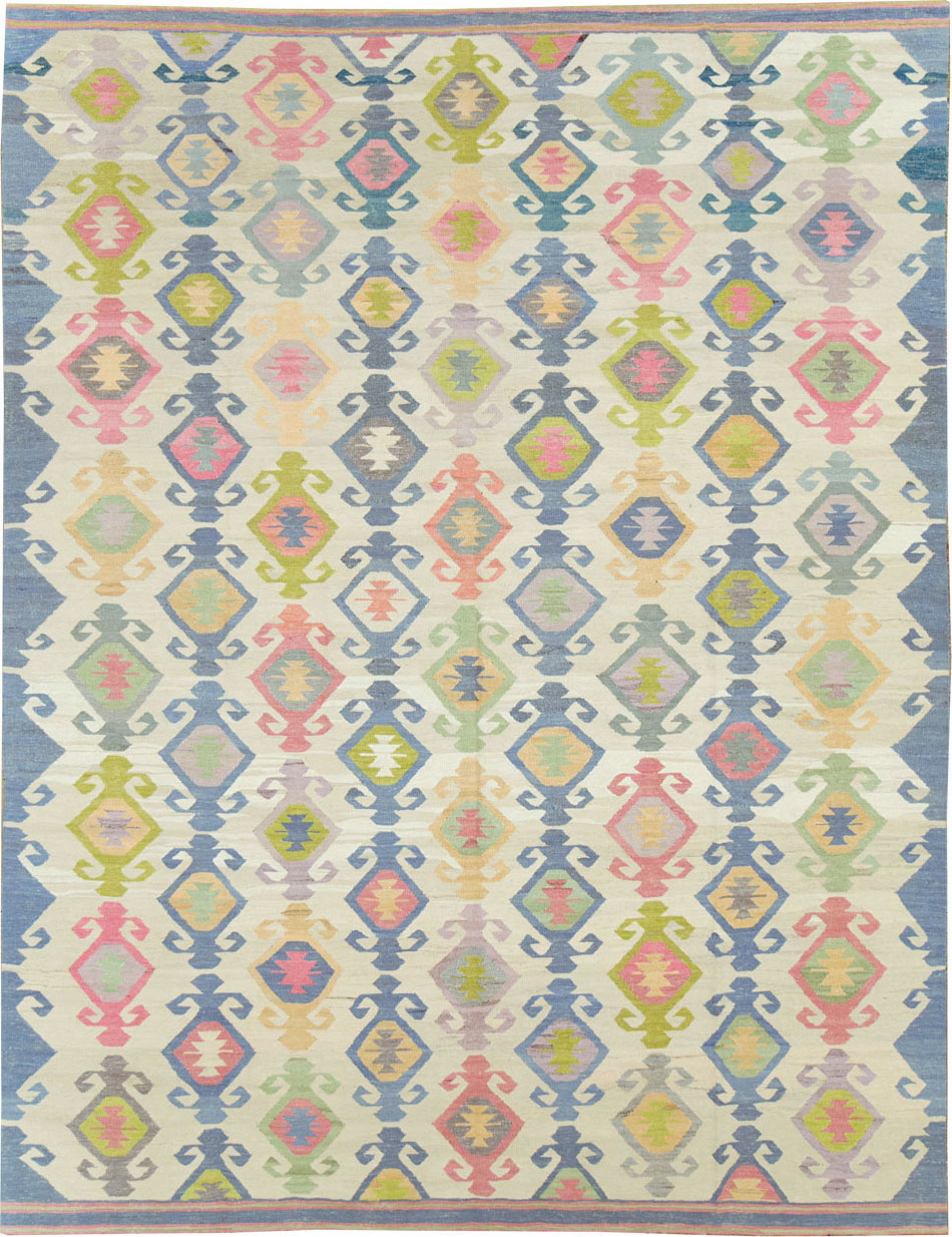 Modern Turkish Flatweave, No.28272 - Galerie Shabab