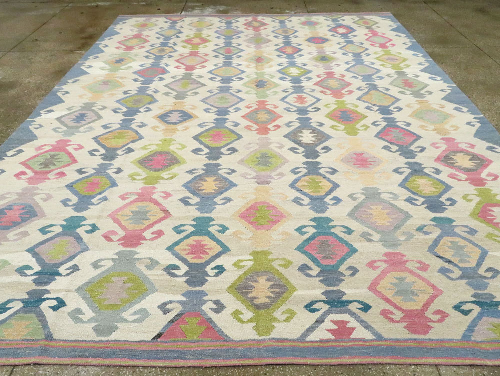 Modern Turkish Flatweave, No.28272 - Galerie Shabab