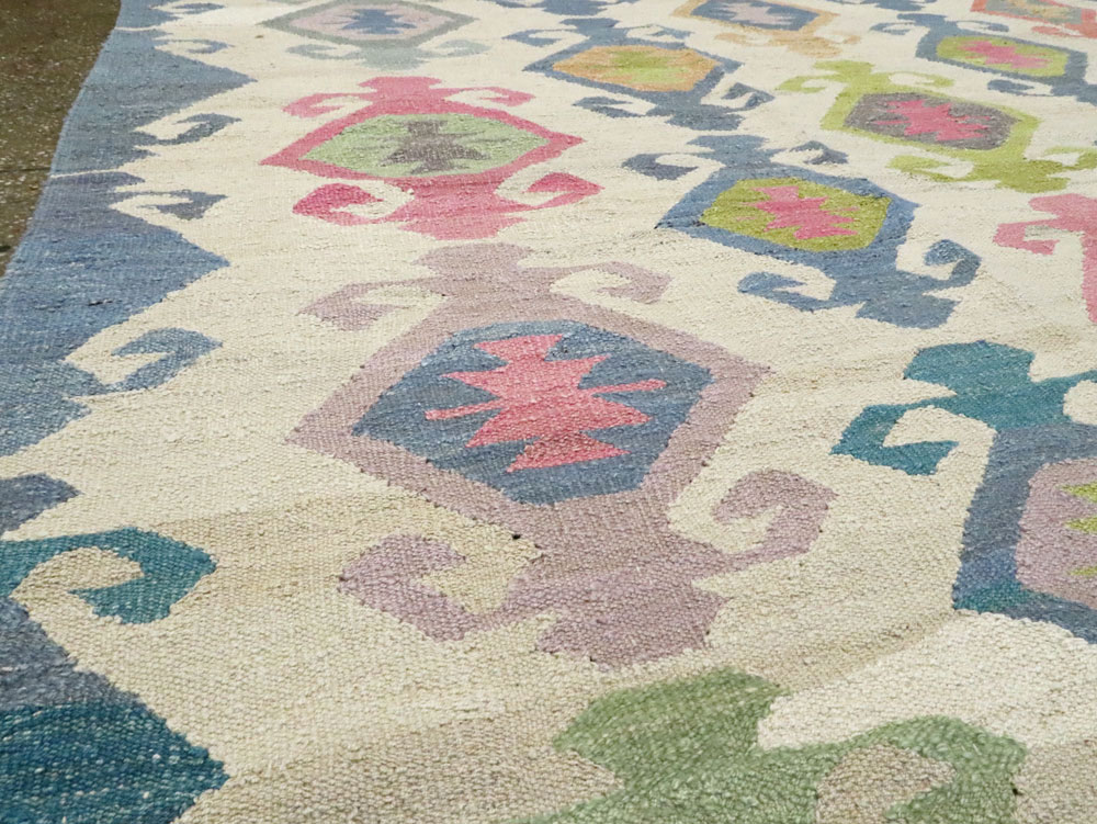 Modern Turkish Flatweave, No.28272 - Galerie Shabab